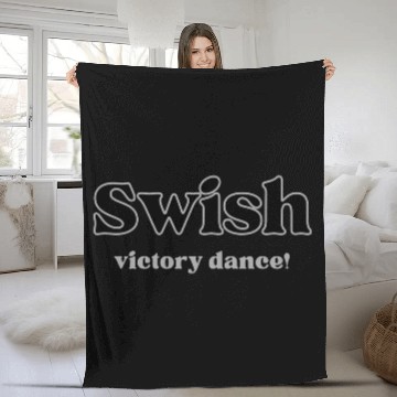 Discover Swish victory dance winning inspirational quote Fleece Blankets