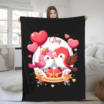 Discover Valentine Day Simpl Fleece Blankets