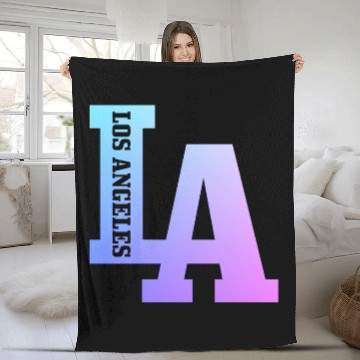 Discover Los Angeles California LA Gift Fleece Blankets