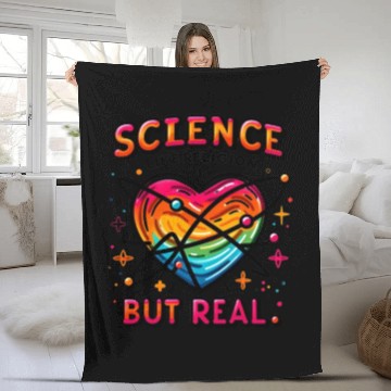 Discover science like religion, but real Atheist Atheism Fleece Blankets