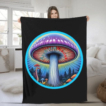 Discover Mushroom Fanclub Fleece Blankets