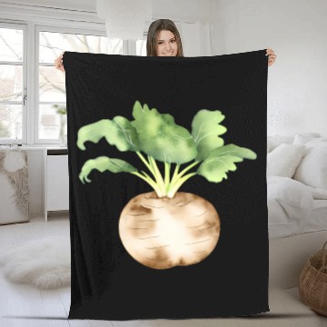 Discover Fresh Turnip Fleece Blankets