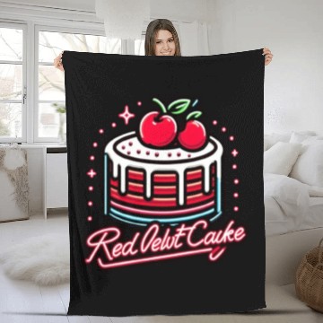 Discover Red Velvet Cake Fleece Blankets