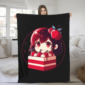 Discover Red Velvet Cake Fleece Blankets