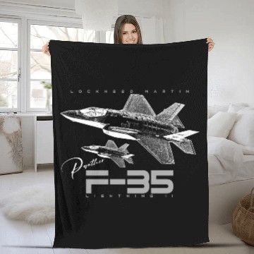 Discover Lockheed Martin F-35 Lightning II Fleece Blankets