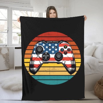 Discover Sunset Video Game Fleece Blankets
