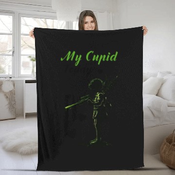 Discover February 14, my cupid today. Fleece Blankets