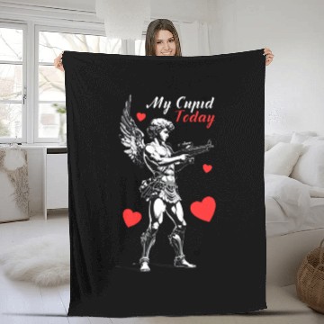 Discover My cupid today. Fleece Blankets