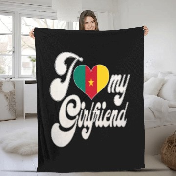Discover CameroonI Love My Cameroonian Girlfriend Fleece Blankets