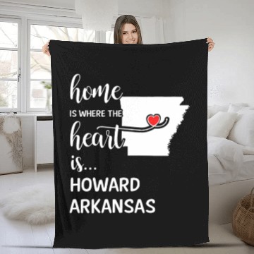 Discover Howard County Arkansas Is Where My Heart Is Cool Fleece Blankets