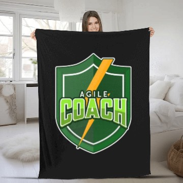 Discover Agile Coach Fleece Blankets