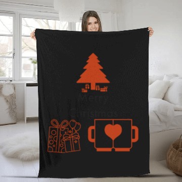Discover Merry Christmas Fleece Blankets