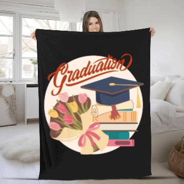Discover Graduation Fleece Blankets