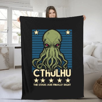 Discover Cthulhu 1Cthulhu! The Stars are finally right! Fleece Blankets