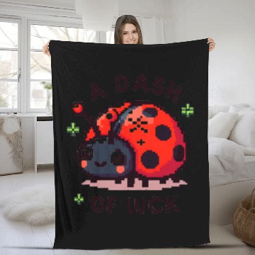 Discover Ladybug: A dash of luck Fleece Blankets