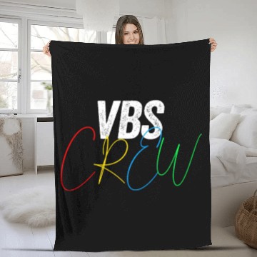 Discover VBS Colorful Bible Vacation School Love Fleece Blankets