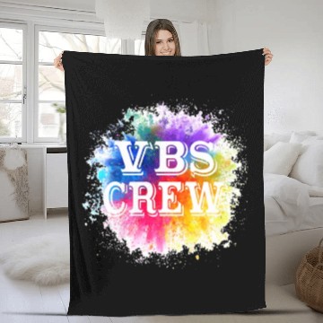 Discover VBS Colorful Bible Vacation School Love Fleece Blankets