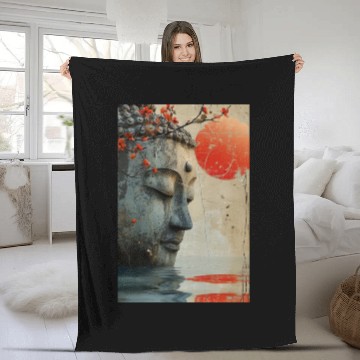 Discover Blessed Buddha Fleece Blankets