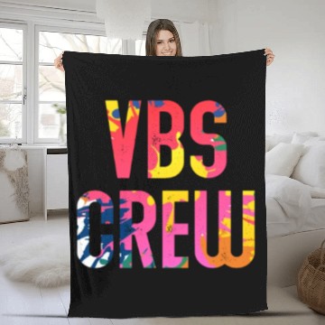Discover VBS Colorful Bible Vacation School Love Fleece Blankets