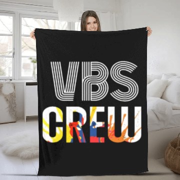 Discover VBS Colorful Bible Vacation School Love Fleece Blankets