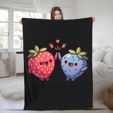 Discover Berry Best Friends Fleece Blankets