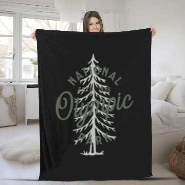 Discover Olympic National Park Fleece Blankets