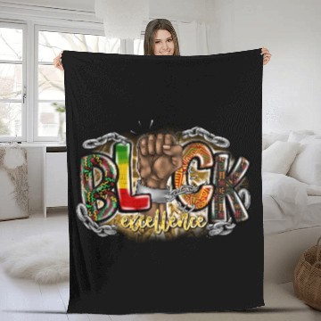 Discover Black Excellence Fleece Blankets