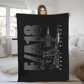 Discover F18 Hornet Us Air Force Fighterjet Fleece Blankets