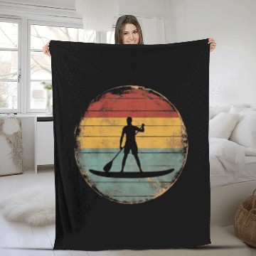 Discover Standup Paddle Fleece Blankets