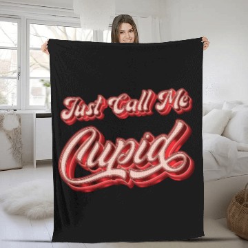Discover Just Call Me Cupid - Funny Fleece Blankets