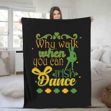 Discover Irish Music Ireland Design for Irish Dancing Fleece Blankets