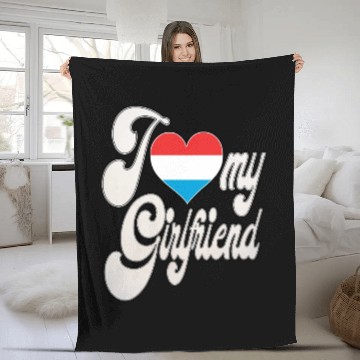 Discover LuxembourgI Love My Luxembourgish Girlfriend Fleece Blankets