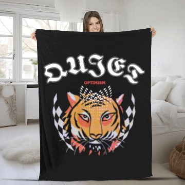Discover Abstract tiger head Fleece Blankets