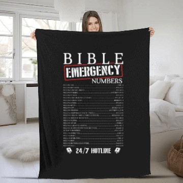 Discover Bible Emergency Numbers Fleece Blankets