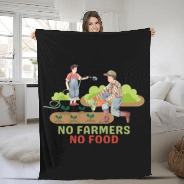 Discover NO FARMERS NO FOOD AGRICULTURE Fleece Blankets