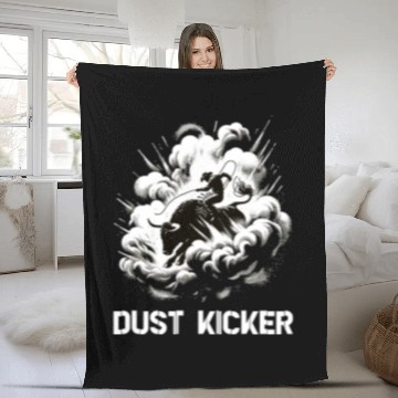 Discover Rodeo Bull Riding Livestock Show Farmer Cattle Fleece Blankets