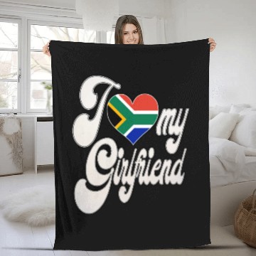 Discover uploadedI Love My South African Girlfriend Fleece Blankets