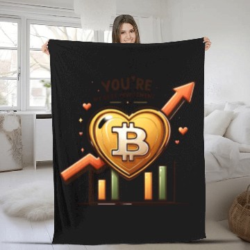 Discover You are my best investment Bitcoin Fleece Blankets