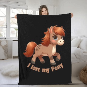 Discover I Love my pony comic Fleece Blankets