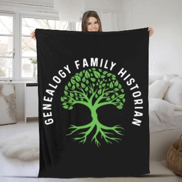 Discover Genealogy Family Historian Archaeologist Gift Fleece Blankets