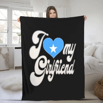Discover SomaliaI Love My SomalI Love My Girlfriend Fleece Blankets