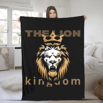 Discover The Lion Kingdom: Roar of Destiny Fleece Blankets