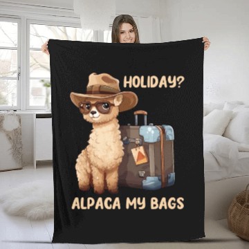 Discover Holiday? Alpaca My Bags Fleece Blankets