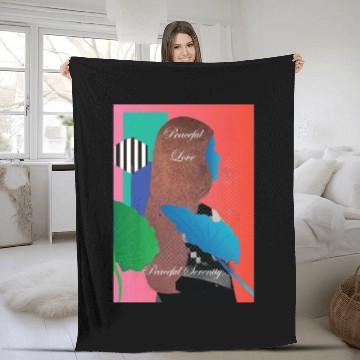 Discover Peaceful Love, Peaceful Serenity Fleece Blankets