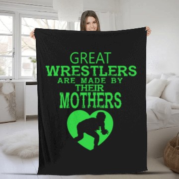 Discover Great Wrestling Mom Passion Is Gift Fleece Blankets