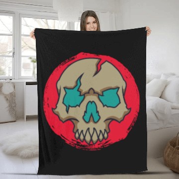 Discover Animal crossing skull Fleece Blankets