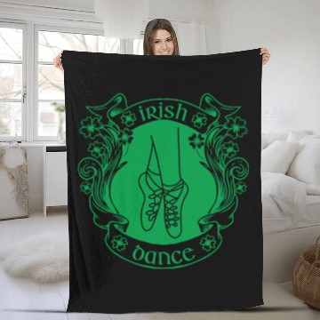 Discover Irish Dance Feis Shamrock Celtic Tradition Fleece Blankets