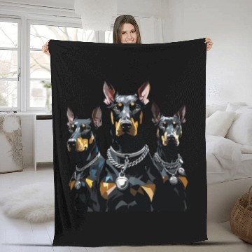 Discover Doberman Pinscher Dog Lover Fleece Blankets