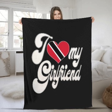 Discover TrinidadI Love My Trinidad Tobago Girlfriend Fleece Blankets