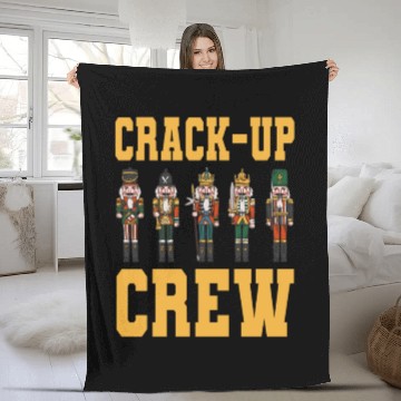 Discover Nutcracker Crack-Up Crew Fleece Blankets